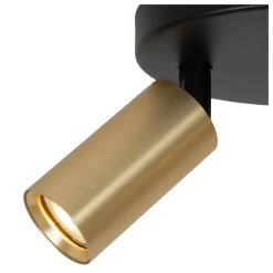 RITMO - Plafondspot - Ø 15 cm - 2xGU10 (MR11) - Mat Goud / Messing*Lucide New