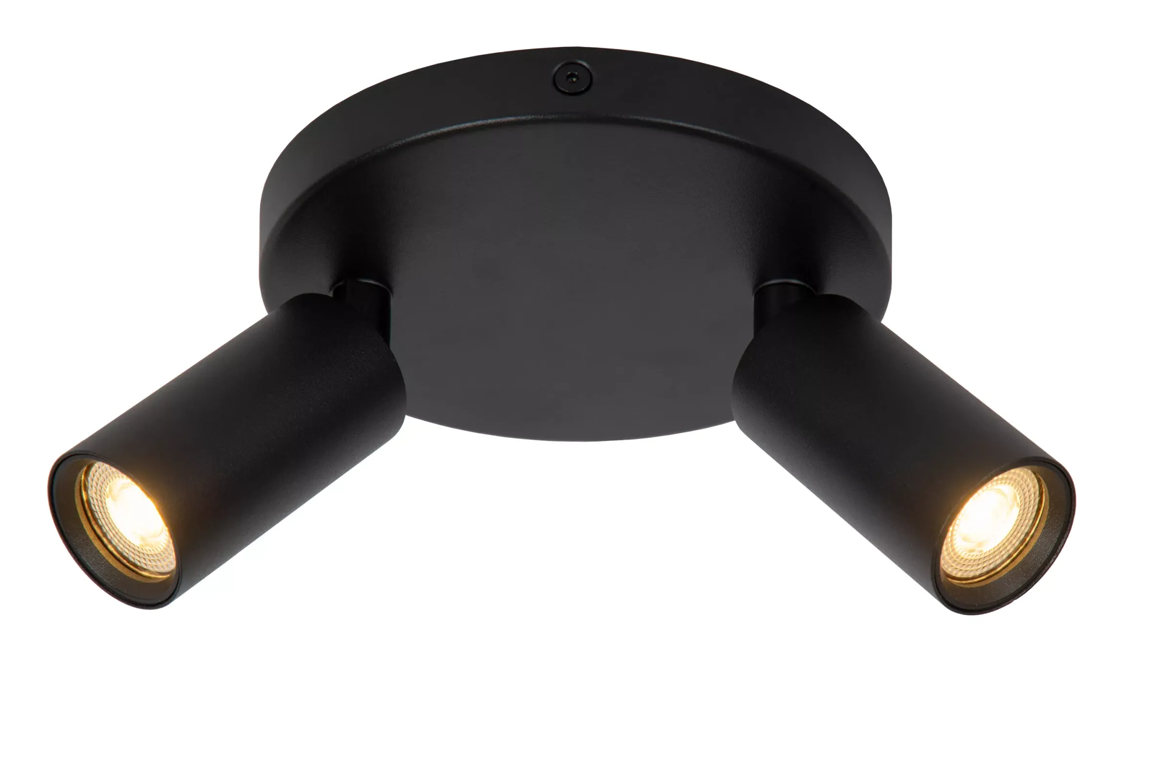 RITMO - Plafondspot - Ø 15 cm - 2xGU10 (MR11) - Zwart*Lucide Hot