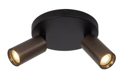 RITMO - Plafondspot - Ø 15 cm - 2xGU10 (MR11) - Koffie*Lucide Clearance