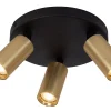 RITMO - Plafondspot - Ø 18 cm - 3xGU10 (MR11) - Mat Goud / Messing*Lucide Online
