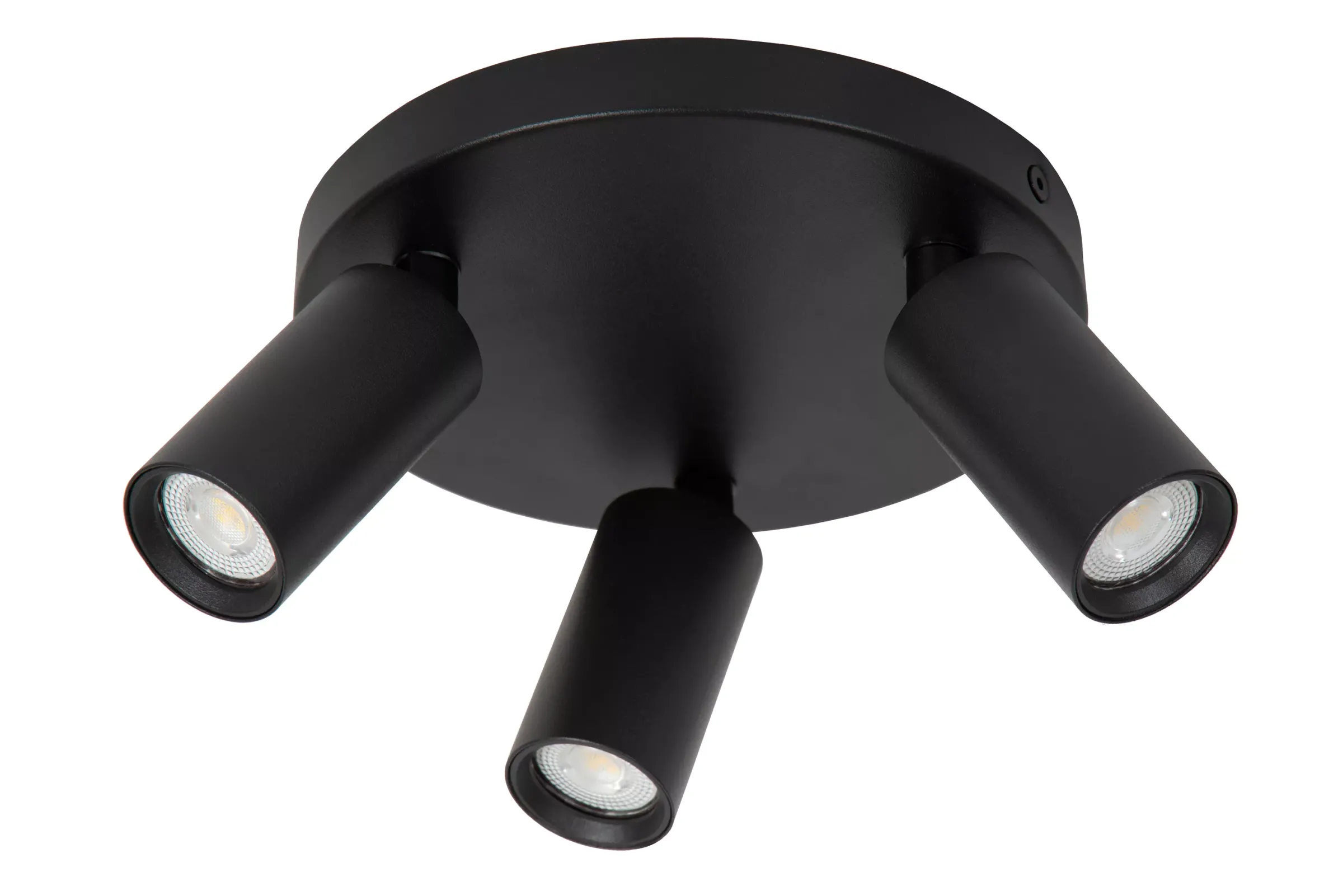 RITMO - Plafondspot - Ø 18 cm - 3xGU10 (MR11) - Zwart*Lucide Fashion