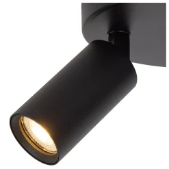 RITMO - Plafondspot - Ø 18 cm - 3xGU10 (MR11) - Zwart*Lucide Fashion
