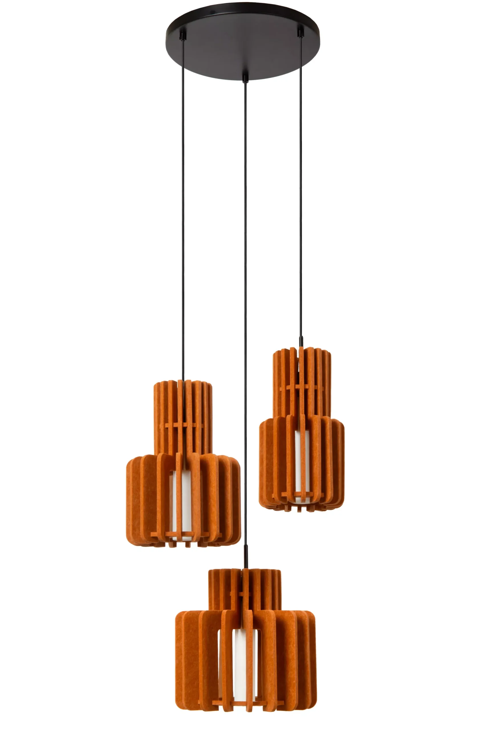 ROLLO - Hanglamp - 3xE27 - Terracotta*Lucide Online
