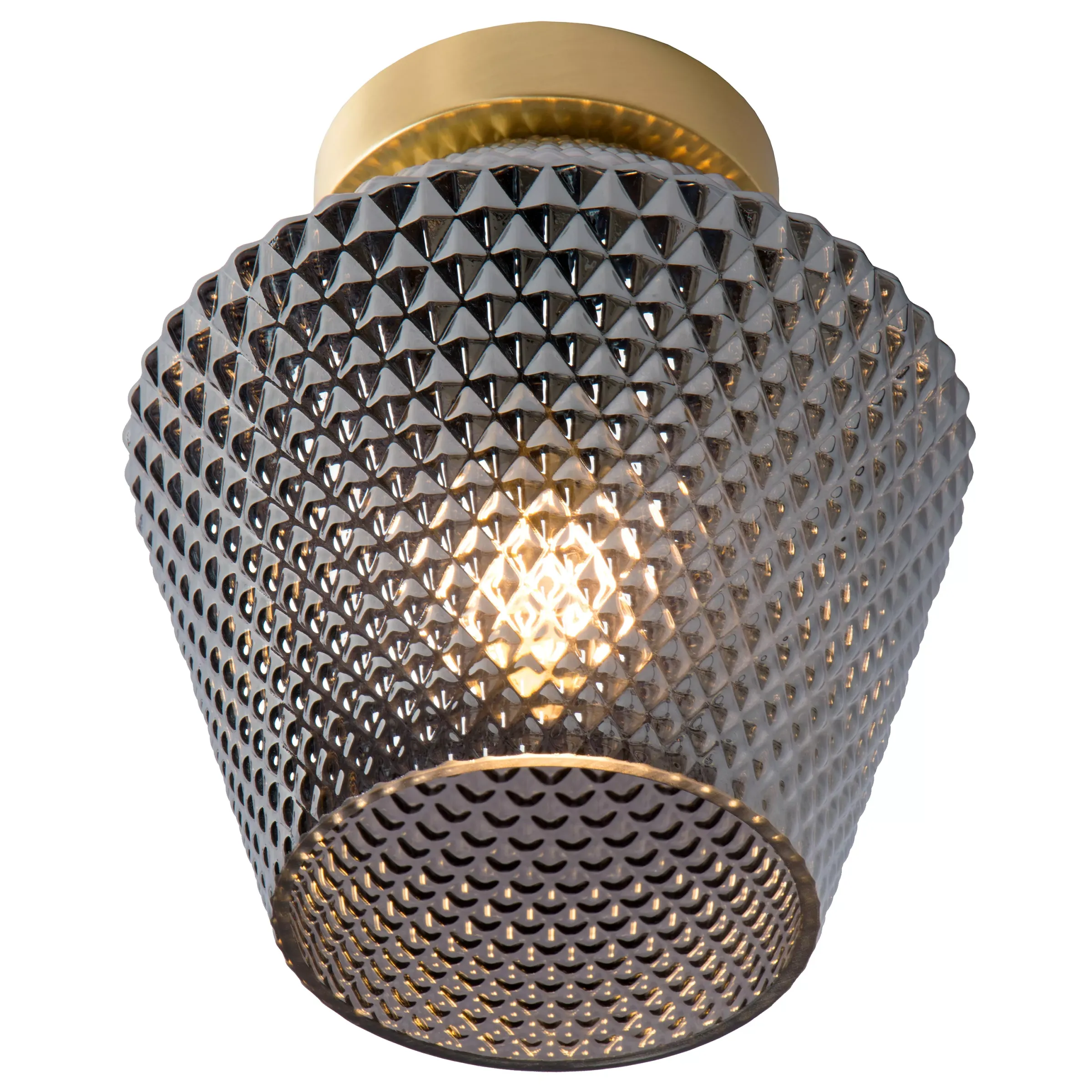 ROSALIND - Plafonnière - Ø 21 cm - 1xE27 - Fumé*Lucide Outlet