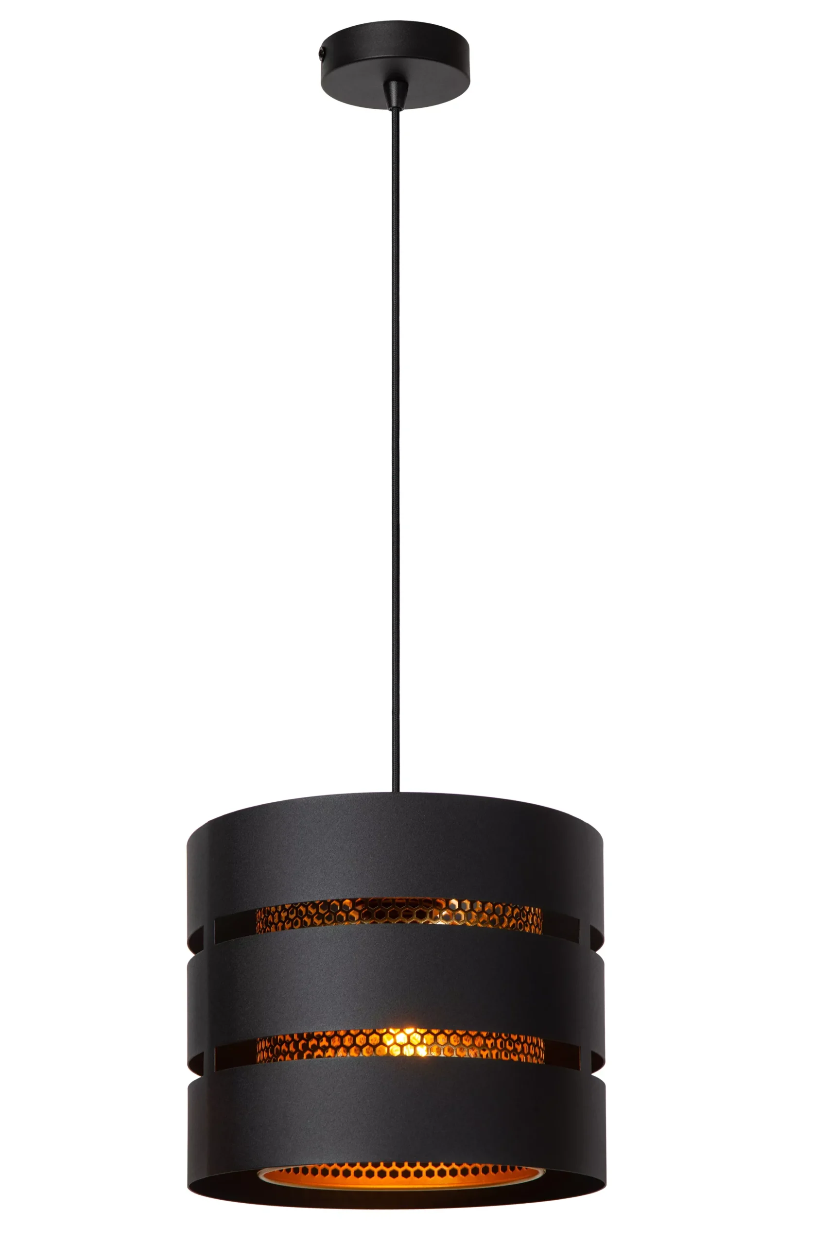 ROSAS - Hanglamp - Ø 26 cm - 1xE27 - Zwart*Lucide Clearance