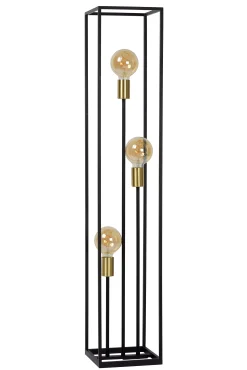 RUBEN - Vloerlamp - 3xE27 - Zwart*Lucide Cheap