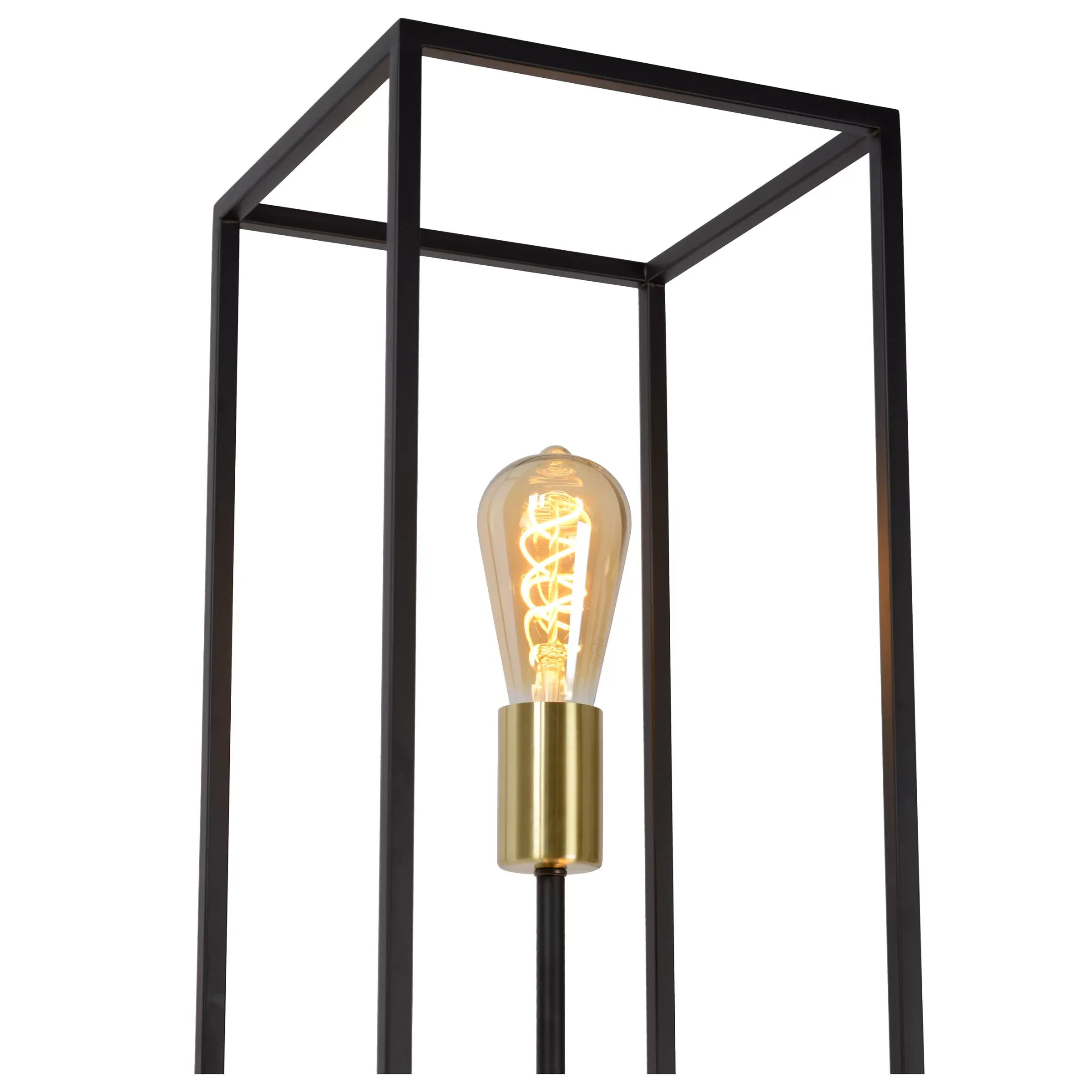 RUBEN - Vloerlamp - 3xE27 - Zwart*Lucide Cheap