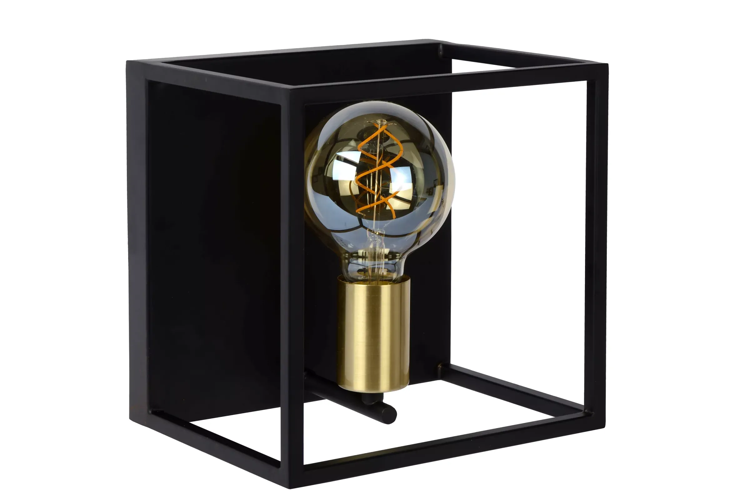 RUBEN - Wandlamp - 1xE27 - Zwart*Lucide Discount