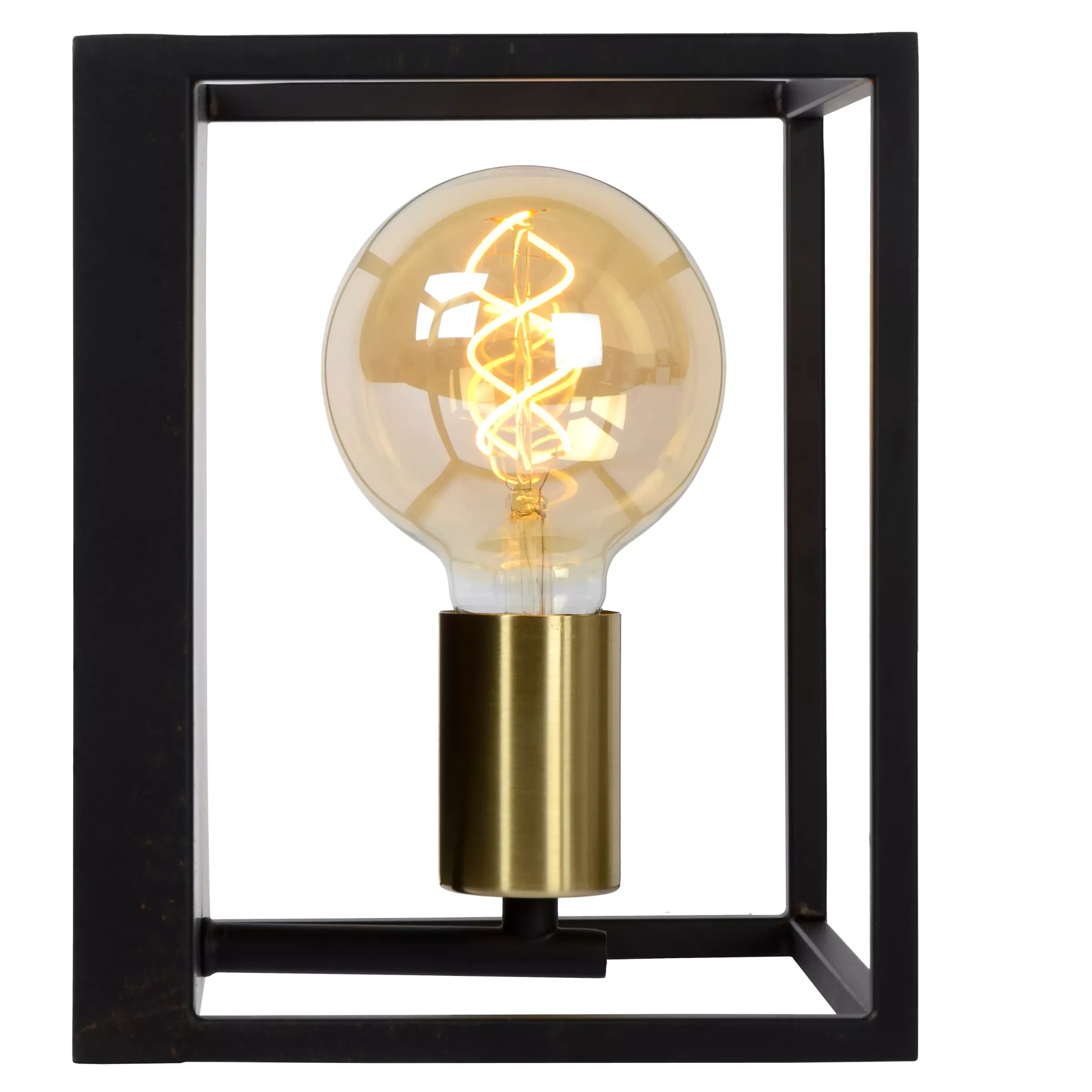 RUBEN - Wandlamp - 1xE27 - Zwart*Lucide Discount