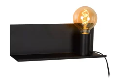 SEBO - Bedlamp / Wandlamp - 1xE27 - Zwart*Lucide Cheap