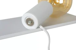 SEBO - Bedlamp / Wandlamp - 1xE27 - Wit*Lucide Fashion