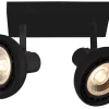 SENSAS - Plafondspot - 2xGU10 (ES111) - Zwart*Lucide Discount