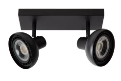 SENSAS - Plafondspot - 2xGU10 (ES111) - Zwart*Lucide Discount