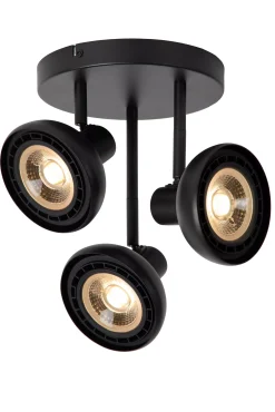 SENSAS - Plafondspot - Ø 25,8 cm - 3xGU10 (ES111) - Zwart*Lucide Cheap