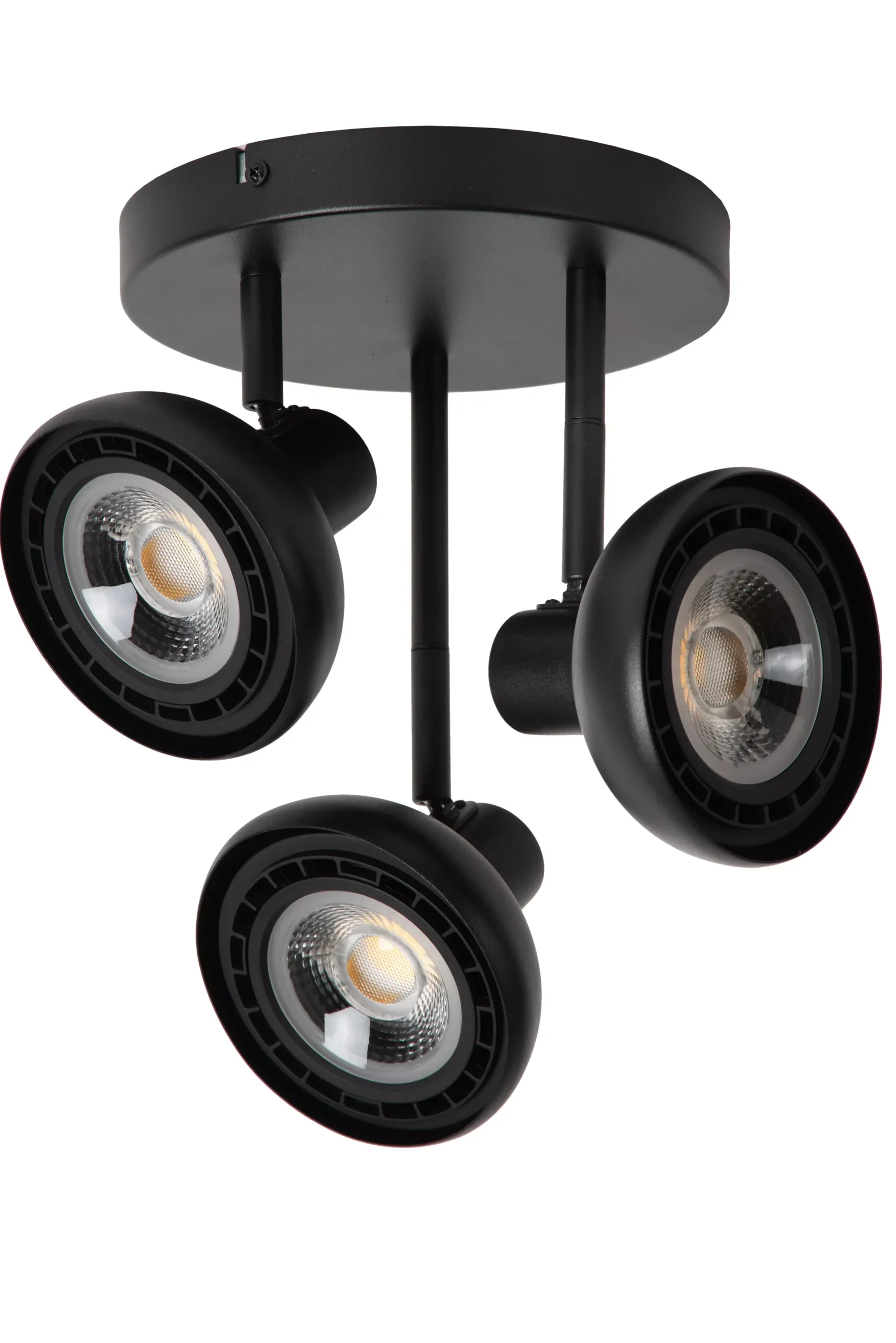 SENSAS - Plafondspot - Ø 25,8 cm - 3xGU10 (ES111) - Zwart*Lucide Cheap