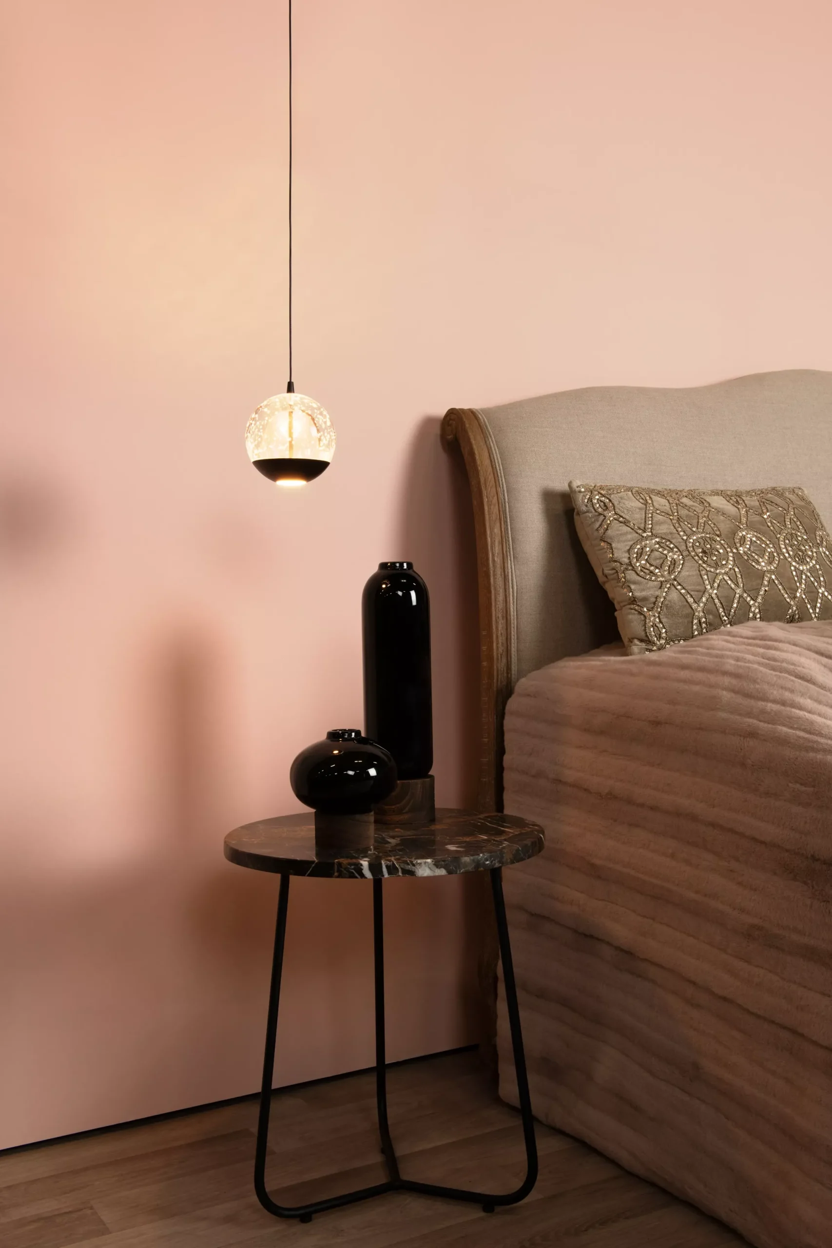 SENTUBAL - Hanglamp - Ø 14 cm - LED - 1x6,3W 2700K - Zwart*Lucide Flash Sale