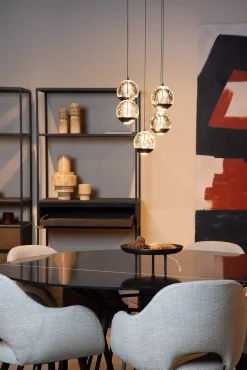 SENTUBAL - Hanglamp - Ø 35 cm - LED Dimb. - 5x5,2W 2700K - Zwart*Lucide Online