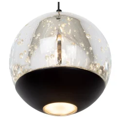 SENTUBAL - Hanglamp - Ø 35 cm - LED Dimb. - 5x5,2W 2700K - Zwart*Lucide Online