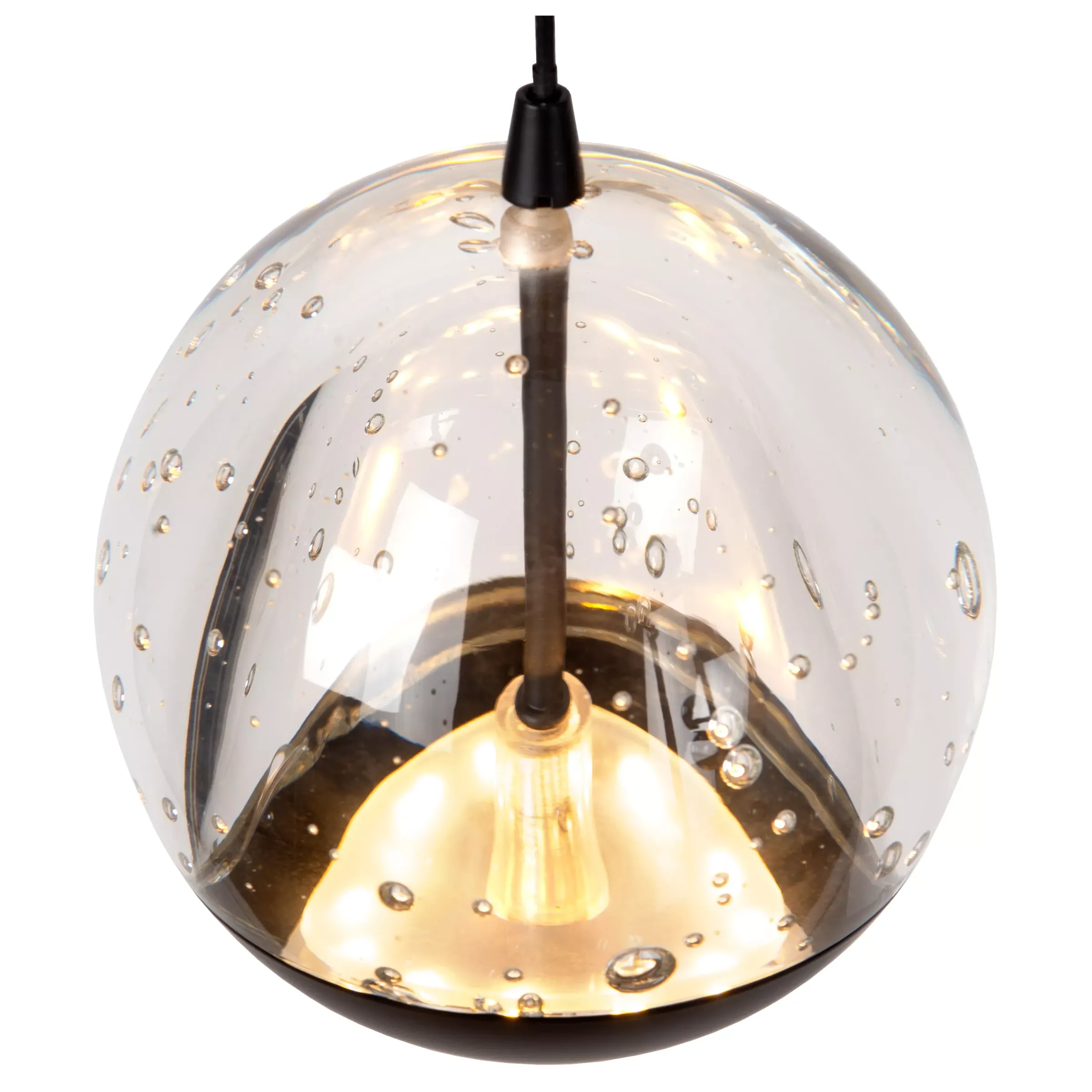 SENTUBAL - Hanglamp - Ø 35 cm - LED Dimb. - 5x5,2W 2700K - Zwart*Lucide Online