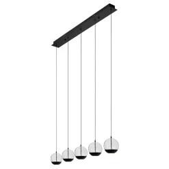 SENTUBAL - Hanglamp - LED Dimb. - 5x5,3W 2700K - Zwart*Lucide Cheap