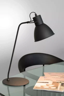 SHADI - Bureaulamp - Ø 20 cm - 1xE14 - Zwart*Lucide Online
