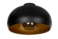 SHARAN - Plafonnière - Ø 38 cm - 1xE27 - Zwart*Lucide Fashion