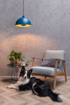 SIEMON - Hanglamp - Ø 40 cm - 1xE27 - Blauw*Lucide Discount