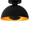 SIEMON - Plafonnière - Ø 25 cm - 1xE27 - Zwart*Lucide Online