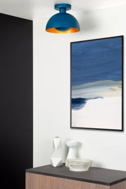 SIEMON - Plafonnière - Ø 25 cm - 1xE27 - Blauw*Lucide Outlet