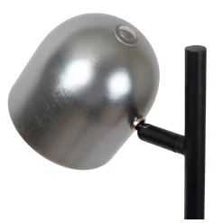 SKANSKA RECH - Oplaadbare Vloerlamp Binnen/Buiten - Accu/Batterij - Ø 23 cm - LED Dimb. - CCT - 1x3W 3000K/6000K - IP44 - Grijs ijzer*Lucide Best