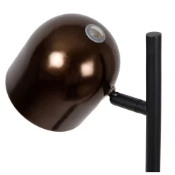 SKANSKA RECH - Oplaadbare Vloerlamp Binnen/Buiten - Accu/Batterij - Ø 23 cm - LED Dimb. - CCT - 1x3W 3000K/6000K - IP44 - Koffie*Lucide Best