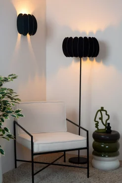 SPENCER - Wandlamp - 1xE27 - Zwart*Lucide New