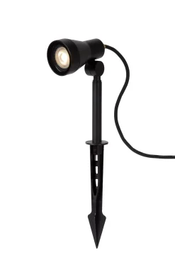 SPIKE - Tuinspot - Ø 6,5 cm - LED Dimb. - GU10 - 1x5W 3000K - IP54 - Zwart*Lucide Hot