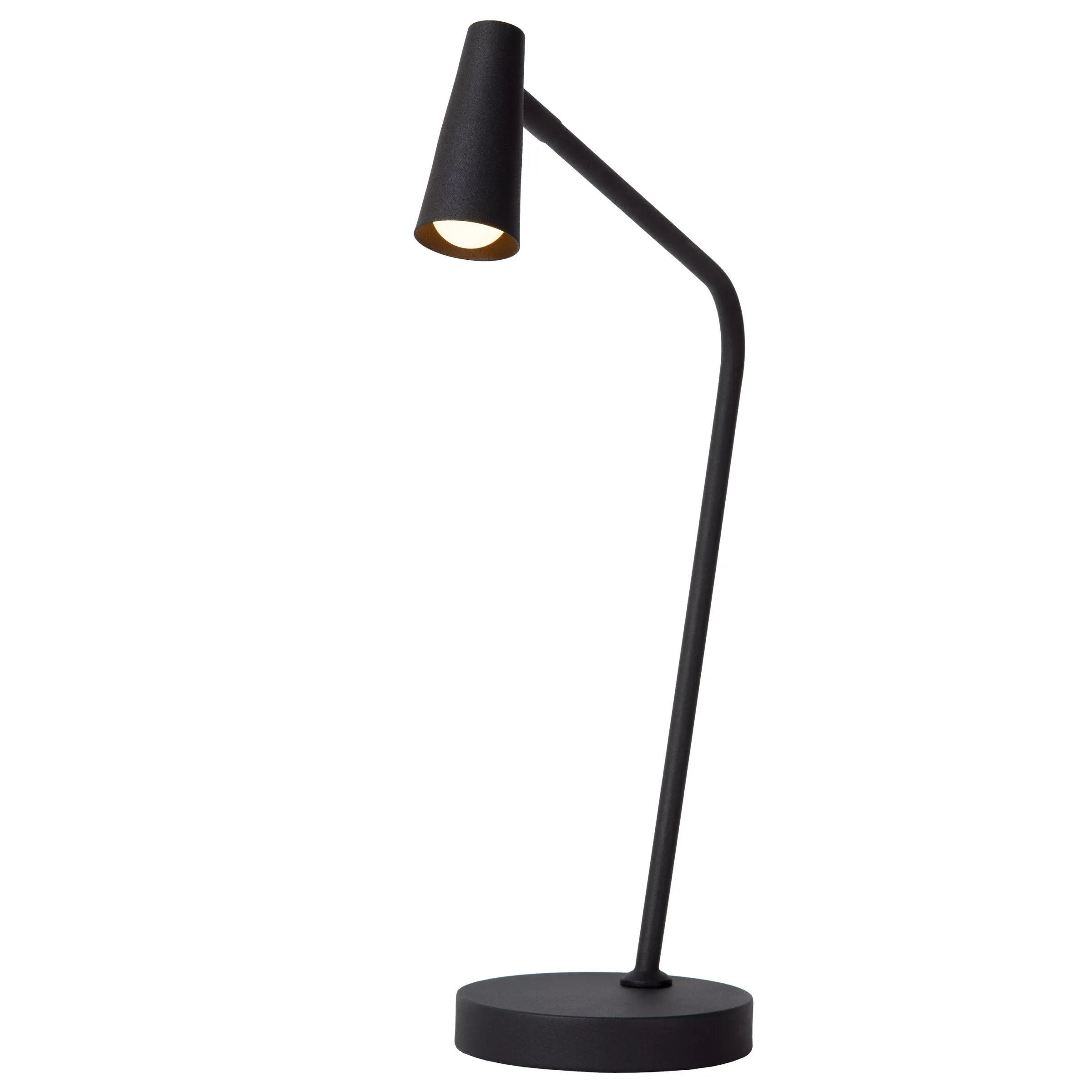 STIRLING - Oplaadbare Tafellamp - Accu/Batterij - LED 3 StepDim - 1x3W 2700K - Zwart*Lucide Best