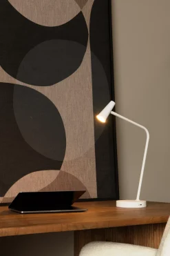 STIRLING - Oplaadbare Tafellamp - Accu/Batterij - LED 3 StepDim - 1x3W 2700K - Wit*Lucide New