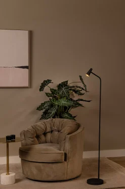 STIRLING - Oplaadbare Vloerlamp - Accu/Batterij - LED 3 StepDim - 1x3W 2700K - Zwart*Lucide Flash Sale