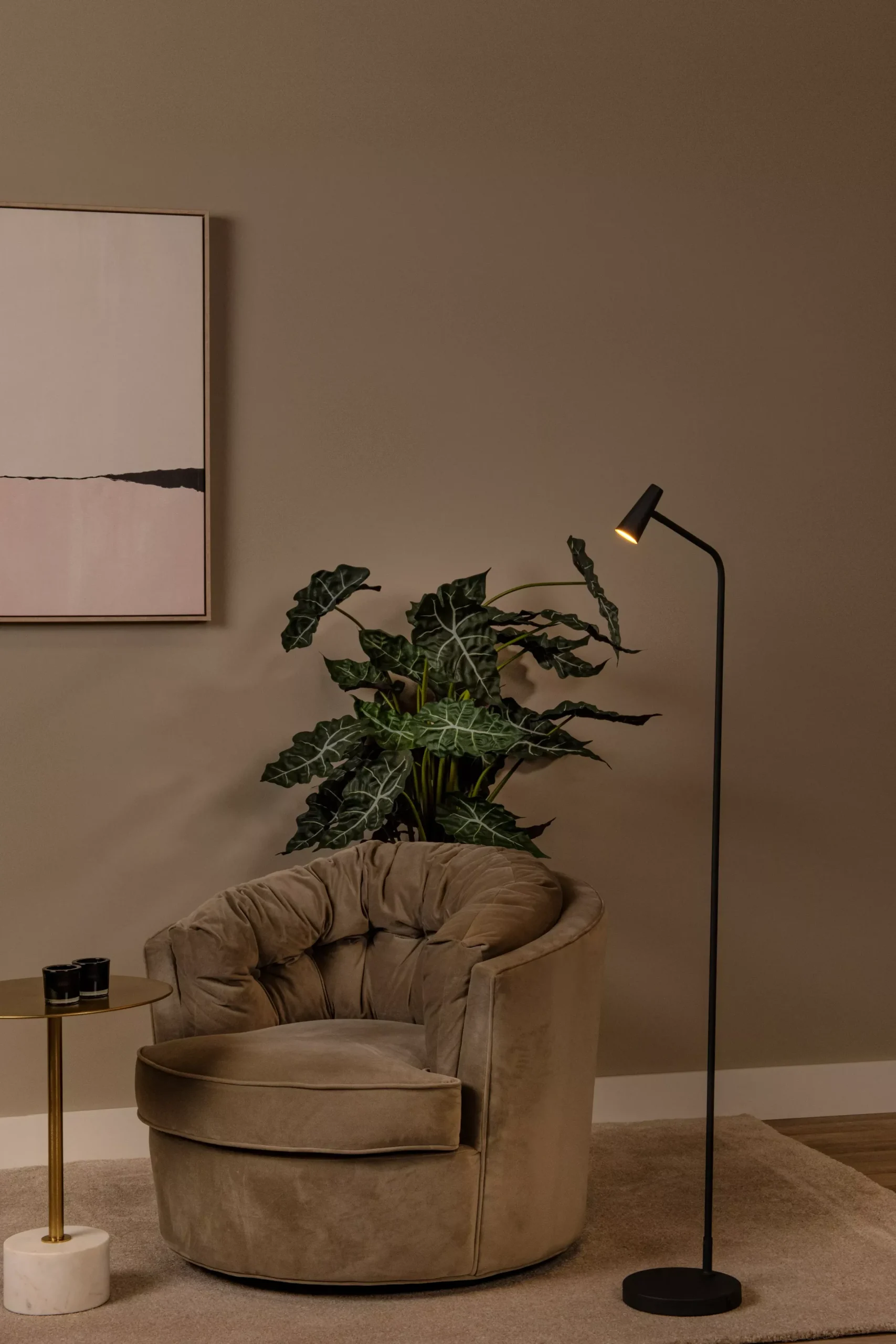 STIRLING - Oplaadbare Vloerlamp - Accu/Batterij - LED 3 StepDim - 1x3W 2700K - Zwart*Lucide Flash Sale