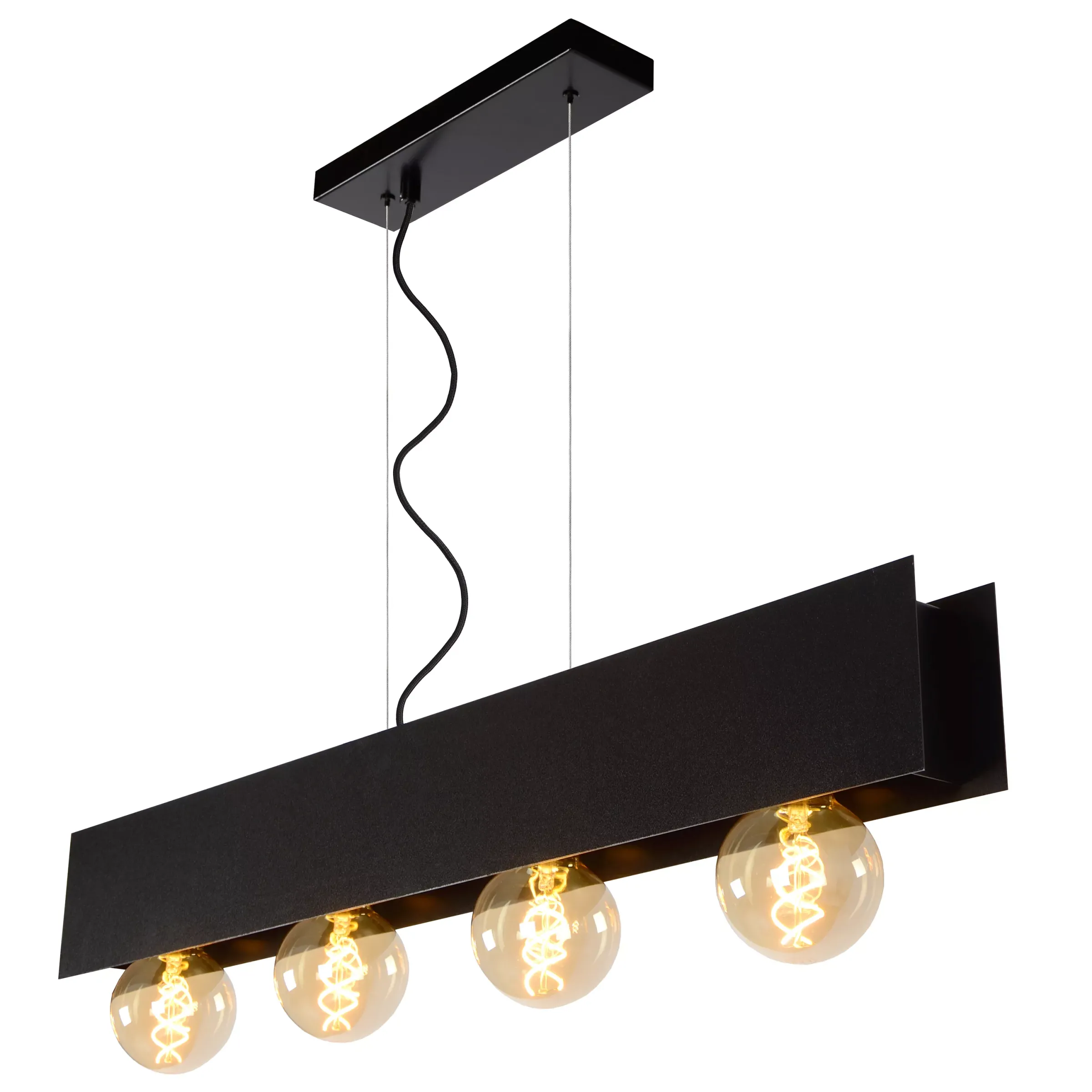 SURTUS - Hanglamp - 4xE27 - Zwart*Lucide Cheap