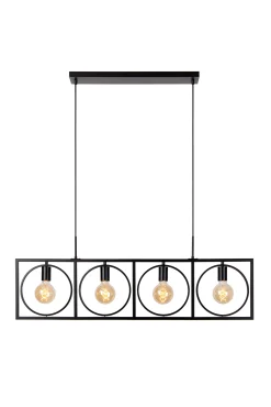 SUUS - Hanglamp - 4xE27 - Zwart*Lucide Flash Sale