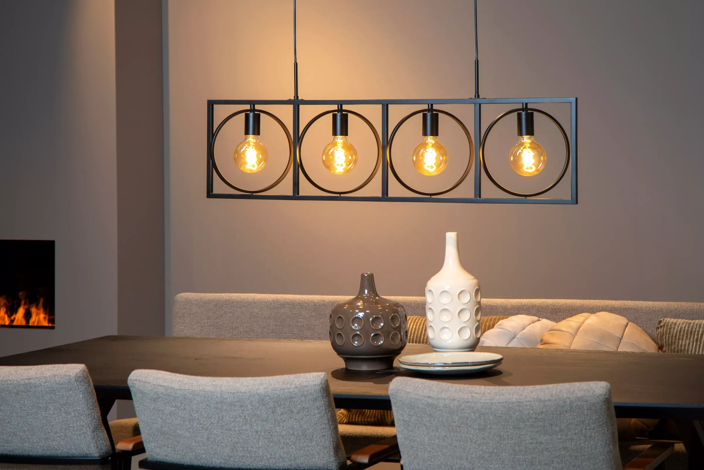 SUUS - Hanglamp - 4xE27 - Zwart*Lucide Flash Sale