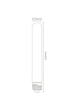 T32 - Filament lamp - Ø 3,2 cm - LED Dimb. - E27 - 1x5W 2700K - Transparant*Lucide Flash Sale