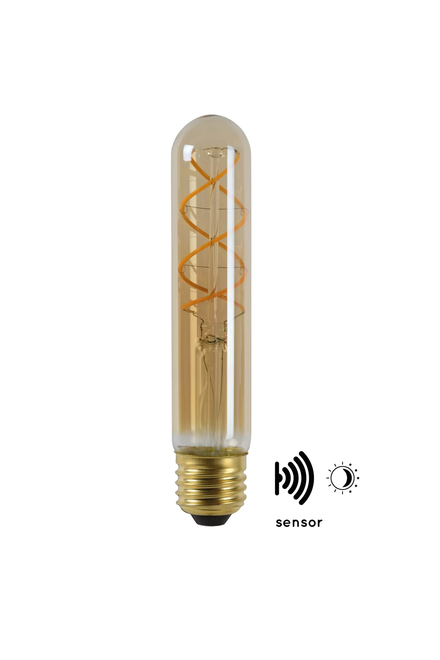 T32 TWILIGHT SENSOR - Filament lamp - Ø 3 cm - LED - E27 - 1x4W 2200K - Dag/nacht sensor - Amber*Lucide Discount
