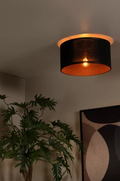 TAGALOG - Plafonnière - Ø 40 cm - 1xE27 - Zwart*Lucide Best