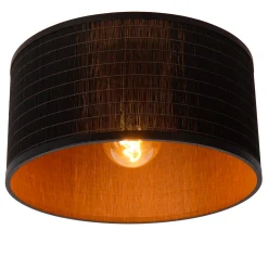 TAGALOG - Plafonnière - Ø 40 cm - 1xE27 - Zwart*Lucide Best
