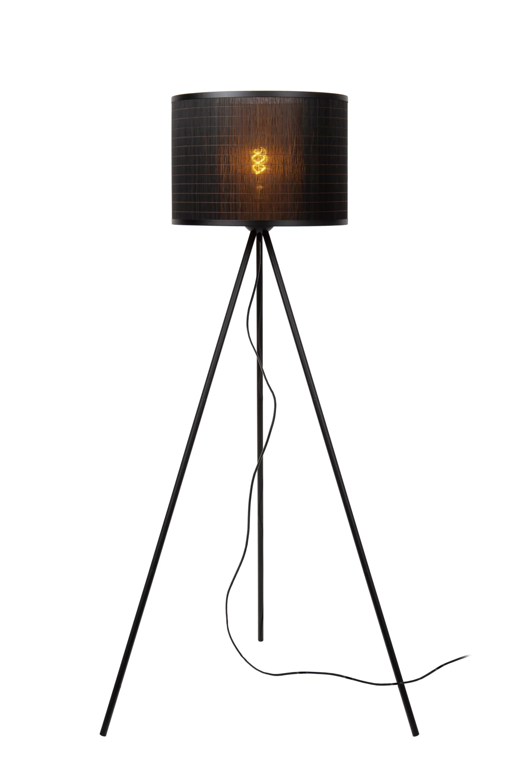 TAGALOG - Vloerlamp - Ø 55 cm - 1xE27 - Zwart*Lucide Cheap