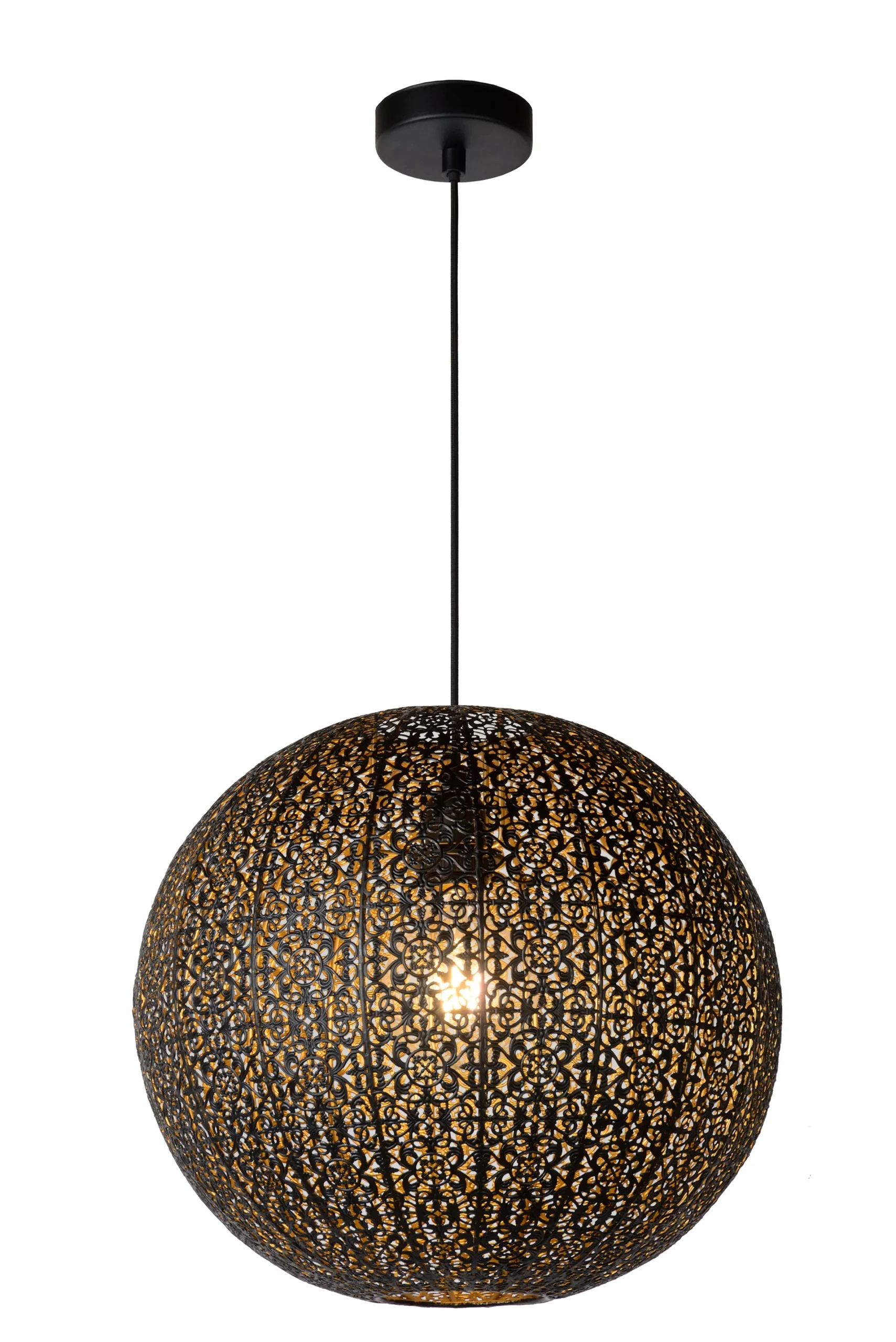 TAHAR - Hanglamp - 1xE27 - Zwart*Lucide Clearance