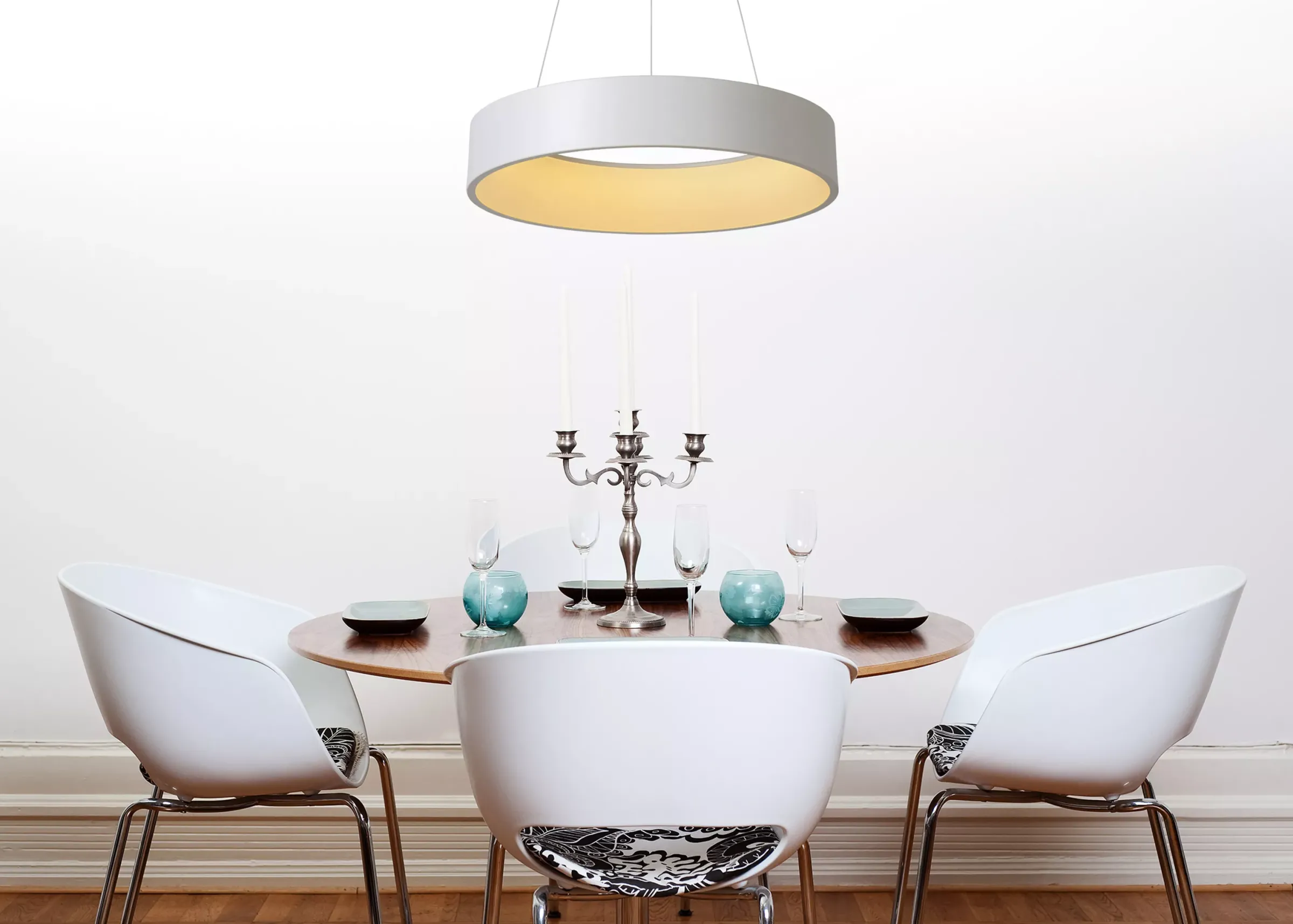TALOWE LED - Hanglamp - Ø 60 cm - LED Dimb. - 1x39W 3000K - Wit*Lucide Cheap