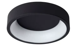 TALOWE LED - Plafonnière - Ø 30 cm - LED Dimb. - 1x20W 3000K - Zwart*Lucide New
