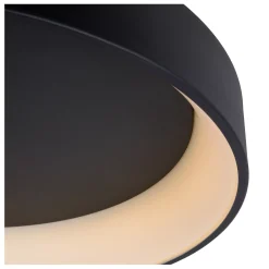 TALOWE LED - Plafonnière - Ø 60 cm - LED Dimb. - 1x42W 3000K - Zwart*Lucide Fashion