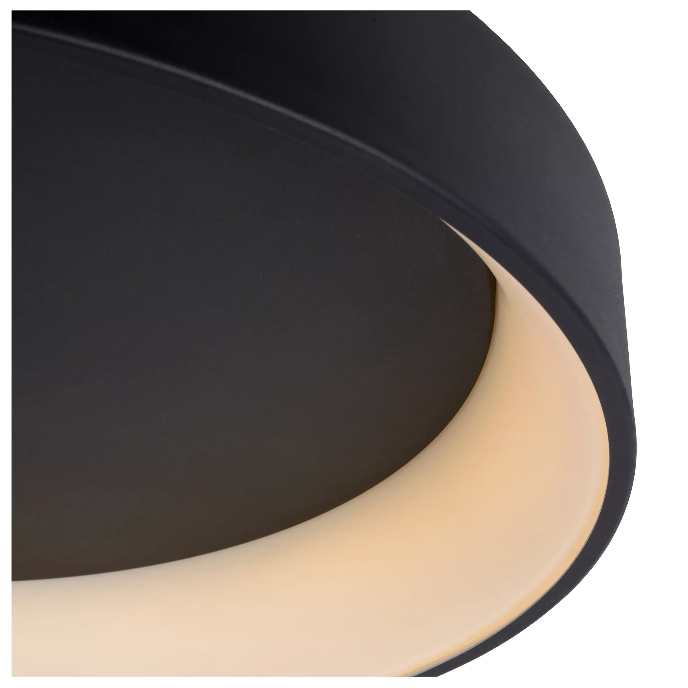 TALOWE LED - Plafonnière - Ø 60 cm - LED Dimb. - 1x42W 3000K - Zwart*Lucide Fashion